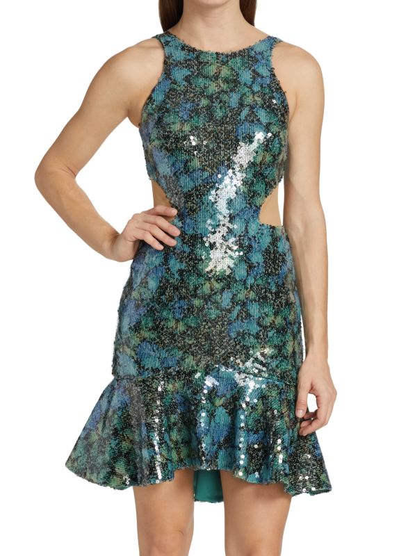 CDGNY by CD Greene Sequined Butterfly Minidress